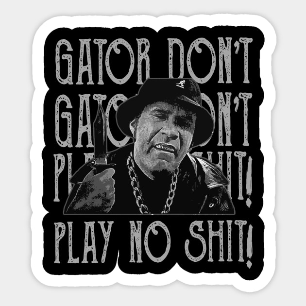gator dont play Sticker by Ville Otila Abstract
